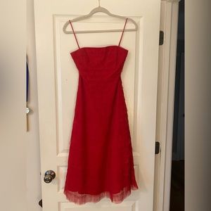 BCBG Maxazria red tulle dress